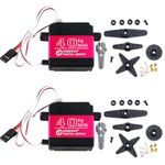 Stemedu 40KG Digital Servo High Speed Servo Motor 45 kg/cm.at (6.8V), Full Metal Gear Servo DS3240 for 1/8 1/10 1/12 Scale RC Boats and Cars (Control Angle 270°, Pack of 2)