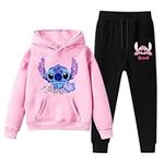 Kids Sweatsuit Set Cute Cartoon Novelty Sweatshirt & Sweatpants Sets Unisex 2 Piece Jogging Tracksuit for Boys Girls