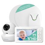 Babysense HD Video Baby Monitor with Night Light Camera & Baby Movement Monitor with Real-Time Alerts, Tracks Breathing Motion Irregularity, Non-Contact, 2-in-1