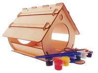 SafeCore - Birdhouse Kit for Kids I Wooden Bird Feeder I Self-Assembly I Decoration Work of Children and Adults I Includes Painting Set