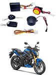 RKPSP 12V Waterproof Two Way Security Alarm Kit System,Remote Control Engine Start Keyless Anti-Theft Two Wheeler(Bike,Motorcycles and Scooters) Alarm for Hornet-Right-Front