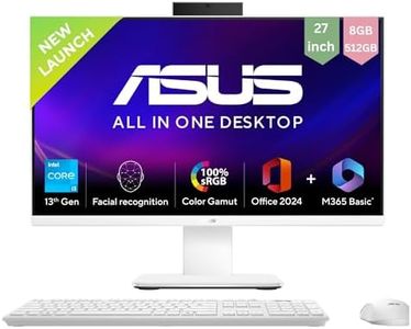 ASUS AiO V470,13th Gen Intel Core i3-1315U, 27" FHD,100Hz,All-in-One PC(8GB RAM/512GB SSD/Windows 11/Office 24/Retractable Camera/Wireless Keyboard & Mouse/M365 Basic (1Year)*) V470VAB-KWPE001WS