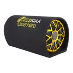 Zessqaa ZQ-1001BST 10-Inch Active Car Subwoofer Basstube with Inbuilt Amplifier | 5200W PMPO | Plug & Play | Dual Voice Coil | Golden Trim