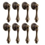 Paor Vintage Cabinet Knobs Drawer Handle Pull 8 Pack Decorative Bronze