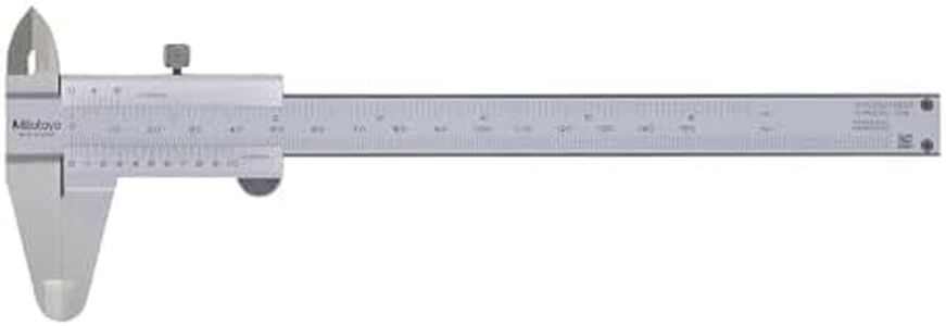 Mitutoyo 530-104, Vernier Calipers, Stainless Steel, for Inside, Outside, Depth and Step Measurements, Metric, 0"/0mm-150mm Range, +/-0.05mm Accuracy, 0.05mm Resolution, 40mm Jaw Depth