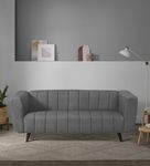 Sleepyhead Kiki - 3 Seater Sofa (Fabric, Graphite Grey) 3-Person Sofa