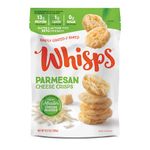 Whisps Cheese Crisps - Parmesan Cheese Snacks, Keto Snacks, 13g of Protein Per Serving, Low Carb, Gluten & Sugar Free, Great Tasting Healthy Snack, Parmesan Chips, All Natural Cheese Crisps - Parmesan, 9.5 Oz