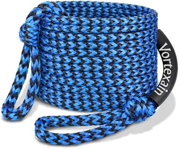 Boat Tow Rope 6K 60ft, Towable Floating Ropes for Water Ski Skiing Tubing Tubes Boating Wakeboard Towing Pull Thick Wakesurf Inflatables Tough Sports Line Watersports Kneeboard Surfboard Accessories