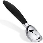 Primetan Ice Cream Scoop, 6.6-Inch, Comfortable Handle, Professional Kitchen Tool, Perfect for Gelato, Pumpkin, Cookie Dough, Meatball, Sorbet, Ball Scooper, Black