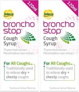 Bronchostop Cough Syrup - for the Relief of Any Cough - 120 ml (Pack of 2)