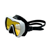 Tidal Mask - Advanced Anti Fog Diving Mask for Scuba Diving, Snorkeling, and Free Diving. Wide-Angle Single Lens. Best Anti Fog Scuba Mask, Snorkel Mask, Dive Mask for Adults. (White/Tinted Lens).