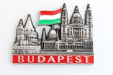 Budapest (Hungary) - 3D Metal Fridge Magnet for Kitchen Refrigerator - Unique Stylish Design Holiday Souvenir Gift