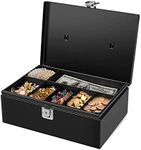 Flexzion Cash Box with Money Tray a