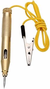 uptodateproducts 1 Set 6V/12V Automotive Electrical Car Light Tester Lamp Voltage Test Pencil Electric Pen Detector Screwdriver Probe Test Pen Continuity Tester& light Tester Checking Wire,Power,Socket Etc