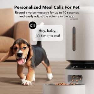 PETLIBRO Automatic Cat Feeder, 5L Smart WiFi Pet Food Dispenser – White