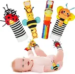 Infinno Baby Wrist Rattle Socks and