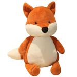 MGKEOUF Fox Stuffed Animal Plush Toys, Animal Throw Plushie Pillow Doll, Kawaii Fluffy Soft Toy Large Fox Plushie Gifts for Girls Boys Girlfriend Birthday Baby Shower Deco Gifts