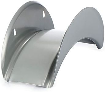 com-four® Soporte para Manguera de Jardín - Soporte de Acero con Recubrimiento en Polvo para Sótano, Cobertizo - para Mangueras de Jardín (Gris)