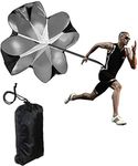 Running Speed Chute Resistance Parachute 57 inch Training Parachute Umbrella Sprint Power Soccer Trainer Fitness Agility Ladder Speed Training Parachute for Runner,Football, Soccer - Adjustable Strap