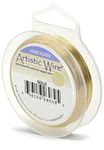Artistic Wire Silver Plated Tarnish Resistant Colored Copper Craft Wire, Gold, 22 Gauge, 10 yd