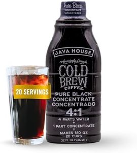JAVA HOUSE Cold Brew Coffee, Colombian 4:1 Liquid Concentrate, 32 Ounce Bottle