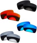 OOWLIT 4 Pairs Replacement Sunglass Lenses compatible with Oakley Gascan POLARIZED