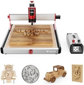 Twotrees TTC450 Ultra CNC Router Desktop CNC Router 465x465mm Large Work Area, 500W Spindle 3.5-inch Touch Screen, All-Metal 3-Axis Engraving Machine for Wood, Acrylic, MDF, Aluminum, Plastic