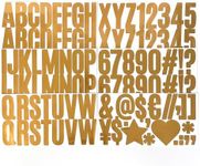 YRONTY 12 Sheets Gold Letter Sticke