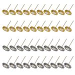 Yasumai 40 PC Brass Steel Wire Cup Wheel Brushes for Die Grinder Accessories Rotary Tools Polishing Buffing Clean Wheels Shank 3mm