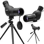 Authentic ROXANT Blackbird High Definition Spotting Scope With ZOOM - Fully Multi Coated Optical Glass Lens + BAK4 Prism. Includes Tripod + Case + Lifetime Support