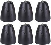 Rockville (6) PEN-65T Black 6.5" 70V Hanging Pendant Speaker Commercial/Restaurant