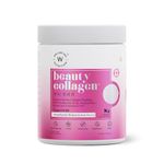 Wellbeing Nutrition Beauty Collagen with Hyaluronic Acid | Collagen Supplements for Women & Men | Collagen Powder with Biotin and Vitamins for Skin Radiance & Anti-Aging | 250g-Strawberry Watermelon