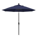 California Umbrella 9-Feet Aluminum Tilt Market Umbrella with Bronze Pole, Navy Blue