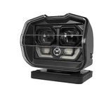 CAFOPAR Boat Spotlight, 80W Truck Spotlight Control Searchlight 360º LED Rotating Control Spot Work Light for SUV Off-Road Trucks Boat Home