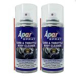 APAR Carburetor and Throttle Body Cleaner Spray - 150ml (Pack of 2) | Air Intake and Carburetor Choke Fuel Oil Deposit Spray Cleaner