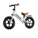 Lyefancy 12" Balance Bike for 2, 3, 4, 5 Year Old Boys Girls, Balance Bike Training Bicycle for Kids, No Pedal Adjustable Seat Walking Bike - Toddler First Bike Ride On Toys (White)