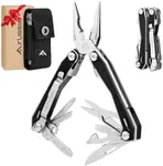 FLISSA 16-in-1 Multi Tool with G10 Handle, Stainless Steel EDC Multitool with Pocket Knife, Pliers, Belt Clip and Oxford Sheath, Self-locking Utility Multi-Tool for Camping Survival Outdoor Activities