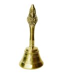 Rastogi Handicrafts Brass Puja Bell, Hindu Pooja Ghanti Bell,Temple Bell Article Fine Quality Heavy