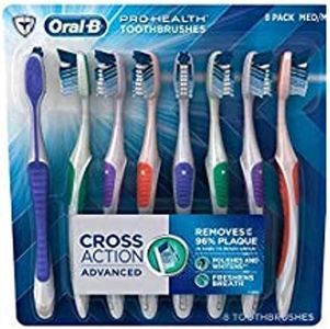 Oral-B Pro-Health Cross Action Advanced Toothbrush, Medium - 8 pack