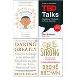 The Headspace Guide to Mindfulness & Meditation, TED Talks, Daring Greatly, Rising Strong 4 Books Collection Set