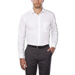 Van Heusen Men's Tall Fit Dress Shirts Poplin, White, 18.5" Neck 35"-36" Sleeve