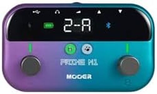 MOOER M1 Multi-Effects Processor, Bass Guitar Pedals with 128 Guitar Effect Models 21 Bass Effect Models 10 Metronomes 40 Drum Grooves 80s Looper OTG USB Recording Headphone Output