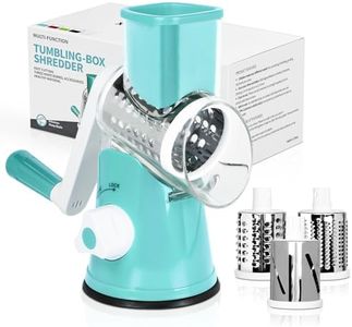 X Home Rotary Cheese Grater with 3 Blades