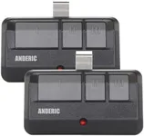 [2-Pack] Anderic 893MAX for Chamberlain LiftMaster Craftsman Garage Door Opener Remote Universal 893LM 893MAX 971LM Universal - 3-Button