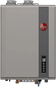 Rheem RTGH-95DVELN-3 Super High Efficiency Condensing Indoor Tankless Natural Gas Water Heater, 9.5 GPM with WiFi