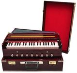 Famous Flute High Class Sound Quality 9 Stoper Two Reed Best Wood 7 Fold Bellow 440 Tuned Musical Instruments Folding Harmonium