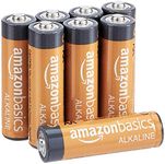 amazon basics AA Performance Alkaline Non-Rechargeable Batteries (8-Pack) - Appearance May Vary