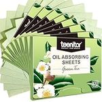 Teenitor 400 Counts Oil Blotting Sheets for face, Blotting Paper for Oily Skin Care, Green Tea Oil Absorbing Sheets, Makeup Blotting Paper Facial Tissue, Large 10cmx7cm