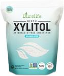 DureLife XYLITOL Sugar Substitute 5 LB Bulk (80 OZ) Made From 100% Pure Birch Xylitol NON GMO - Gluten Free - Kosher, Natural sugar alternative, Packaged In A Resealable zipper lock Stand Up Pouch Bag