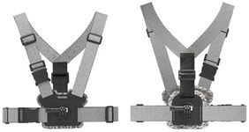 TELESIN° Chest Strap Mount, Front & Back Video Angle Harness Wearing Belt Mount for GoPro Max Hero 13 12 11 10 9 8 7 6 5 Black Session, Insta360 One R One X2, DJI Osmo Action 2 Camera Accessories